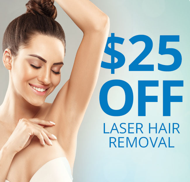 $25 OFF Laser Hair Removal