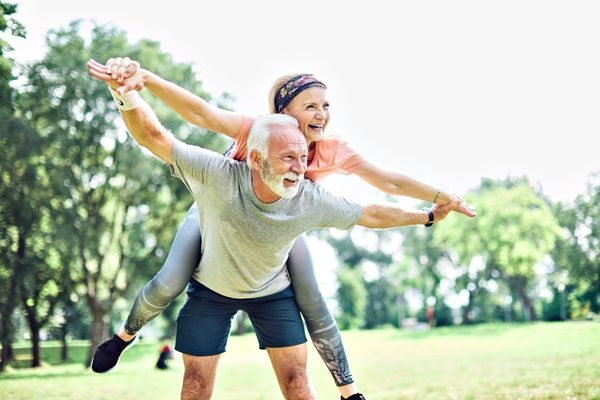 active senior couple